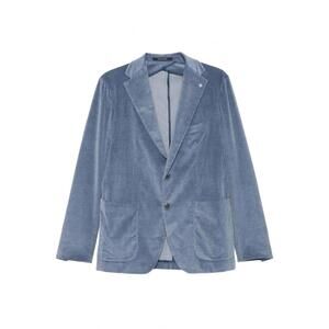 NEW TAGLIATORE men's corduroy blazer in dusty blue